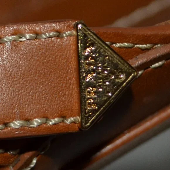 $995 Sz 37 6.5 Prada Brown Leather Calfskin Buckle Flat Thong Sandals - Picture 10 of 12